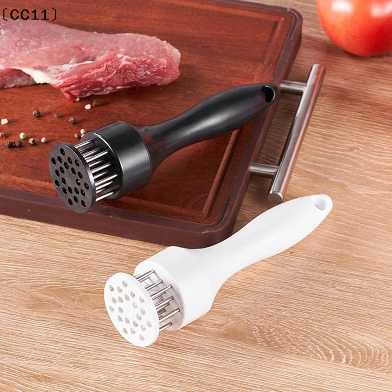 Stainless Steel Meat Tenderizer Needles Non Slip Handle Perfect Qme