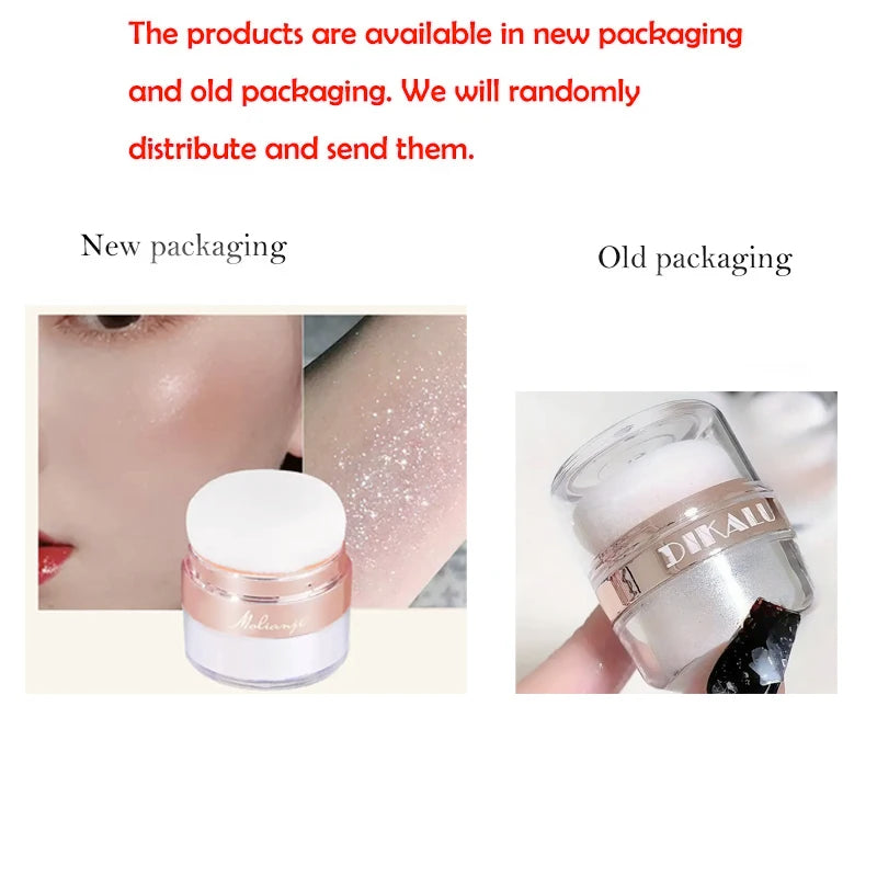 Sparkling Fairy Powder Highlighter -Shimmering Contour Blush for Brightening and Defining Your Features Create a Sparkling Look Qme