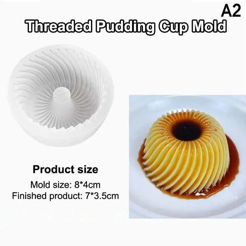 Spiral Apple Shape Mousse Desserts Cake Mold Ice Cream Silicone Qme A2