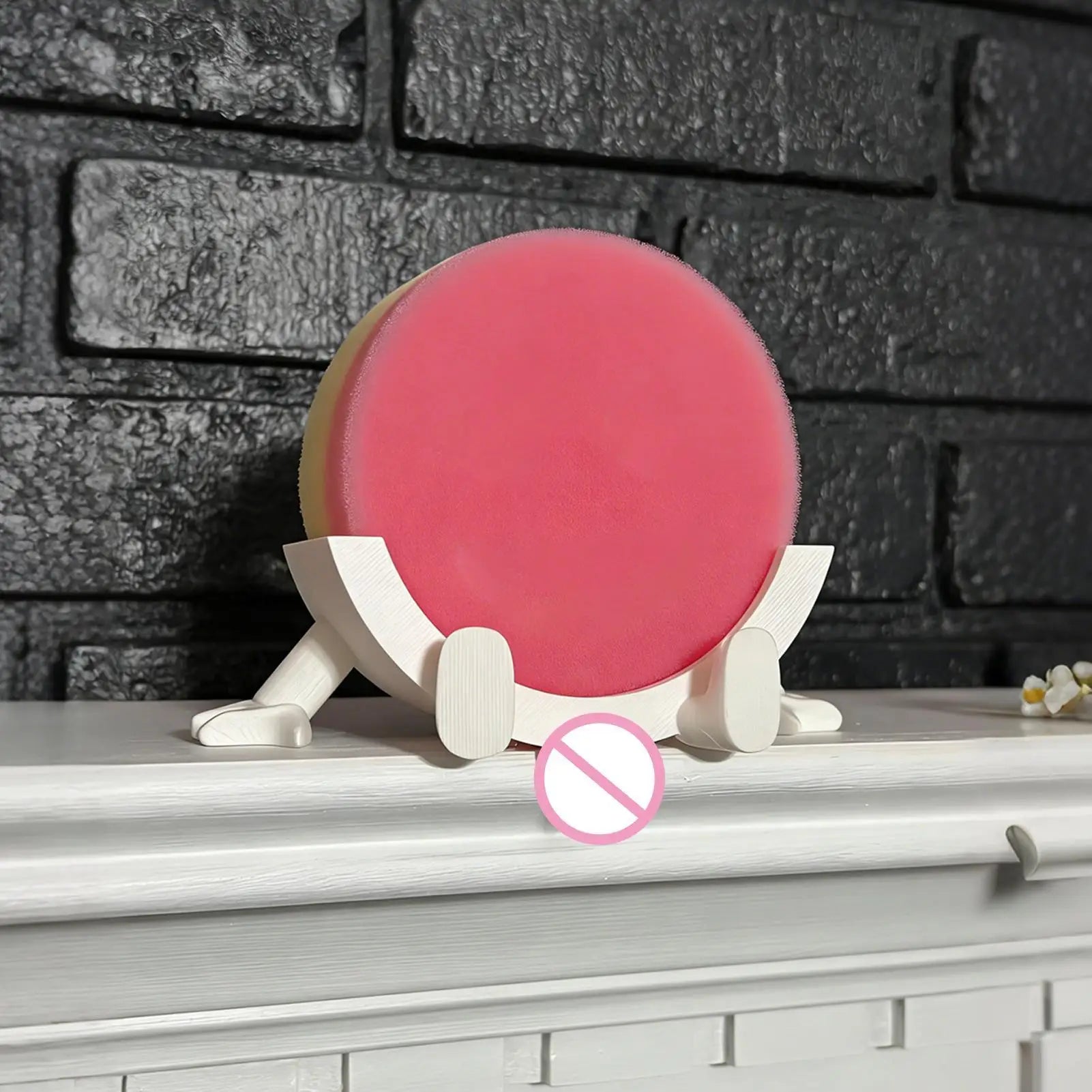 Sponge Holder Sink Funny Pee Design Rack Space-saving Dish Stand Home Qme