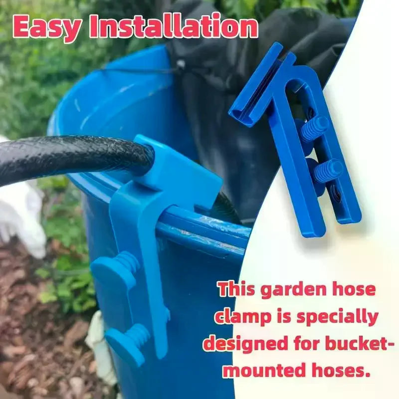 1PC Adjustable Plastic Water Pipe Clamp Curved Design Multifunctional Heavy Duty Hose Holder Easy Install Mounting Clip Qme