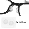 Anti Slip Eyeglasses Nasal Supports Silicone Invisible Glasses Air Qme 10mm White