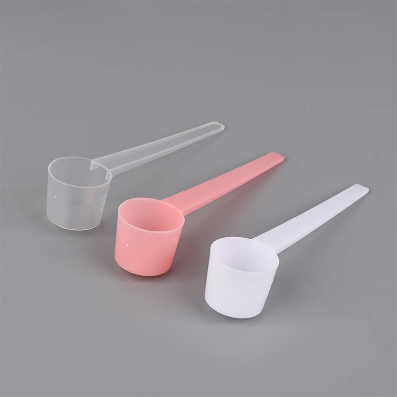 10Pcs 5g Measuring Spoons Coffee Protein Milk Powder Scoop Home Kitchen Gadgets DIY Plastic Measuring Spoon Qme