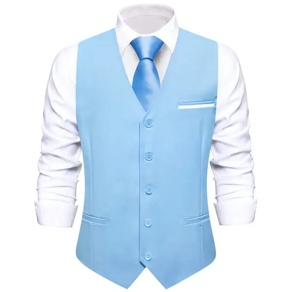 Slim Single Waistcoat Green or Yellow or Apricot or Pink or Black Blue Sleeveless Simple Formal Daily Vest Qme