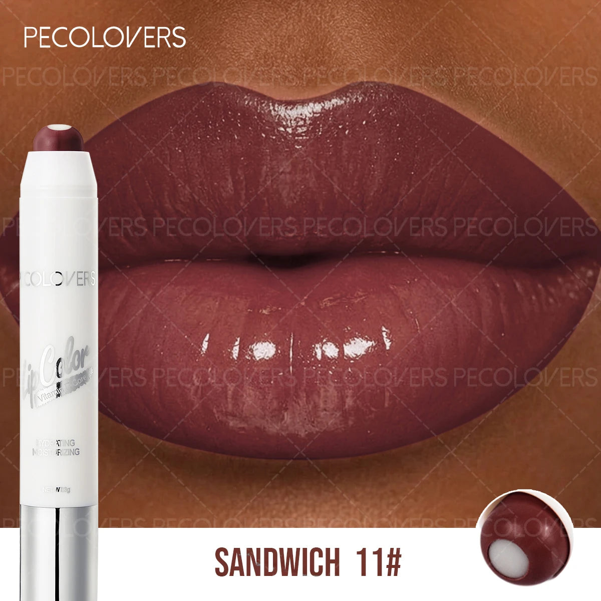 Mirror Finish Lip Gloss Pen Pink Velvet Wild Berry Peach Tea Qme 11