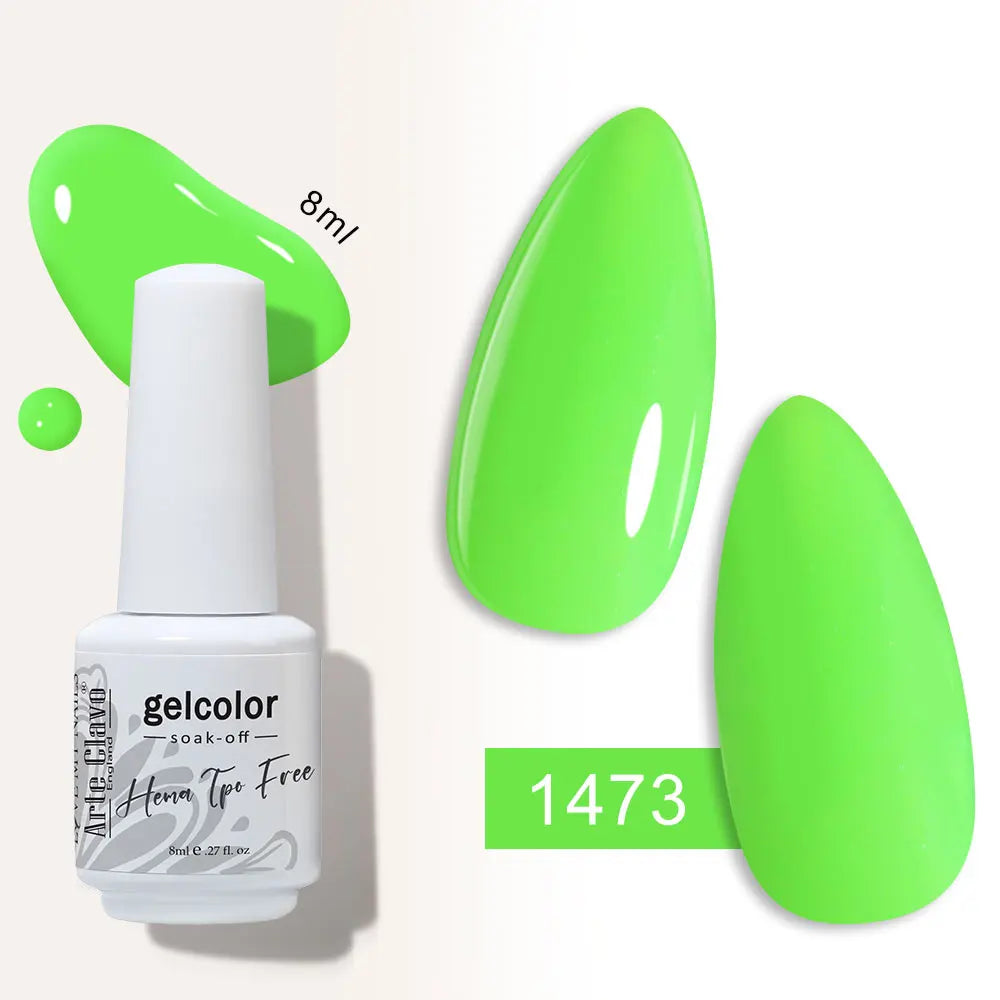 Arte Clavo Semi-permanent Gel Nail Varnish 180 Colors Semipermanent