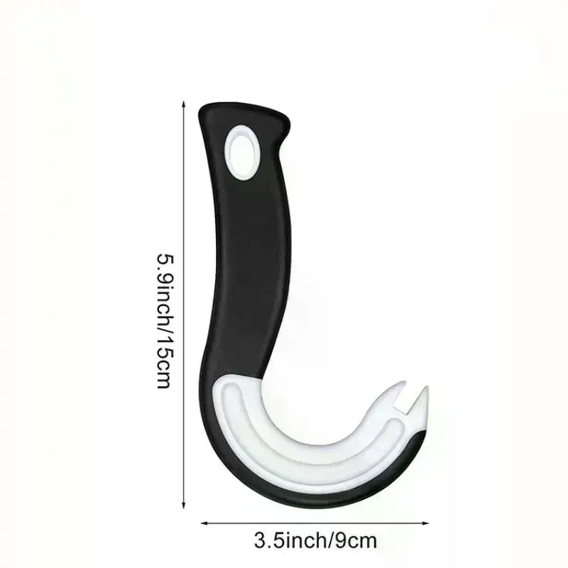 Easy-Grip Hook Can Opener - Durable Plastic, Perfect For Home & Restaurant Use, Ideal Christmas Party Accessory Qme