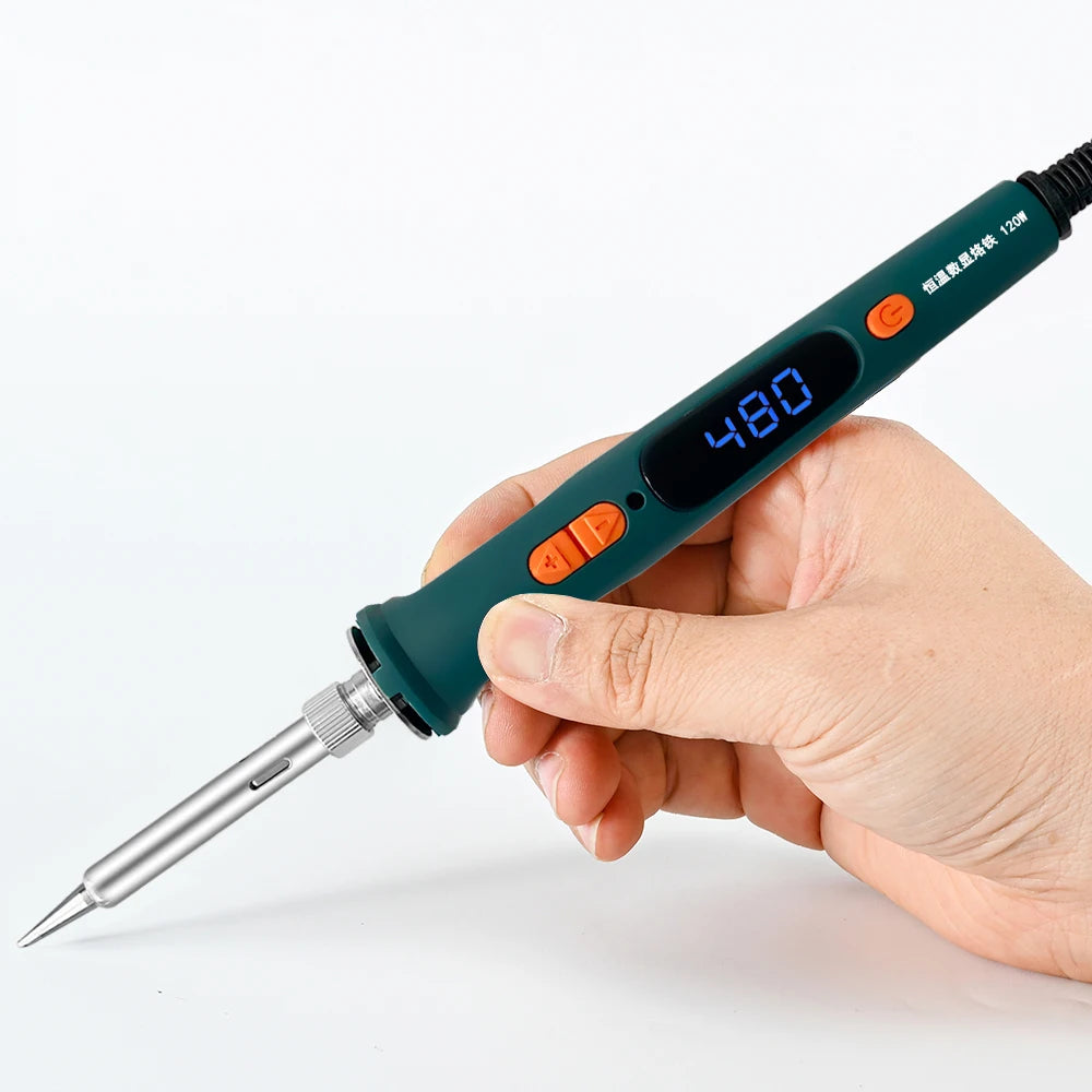 100W 120W Digital Soldering Iron Repair Tool Electric Dual Qme