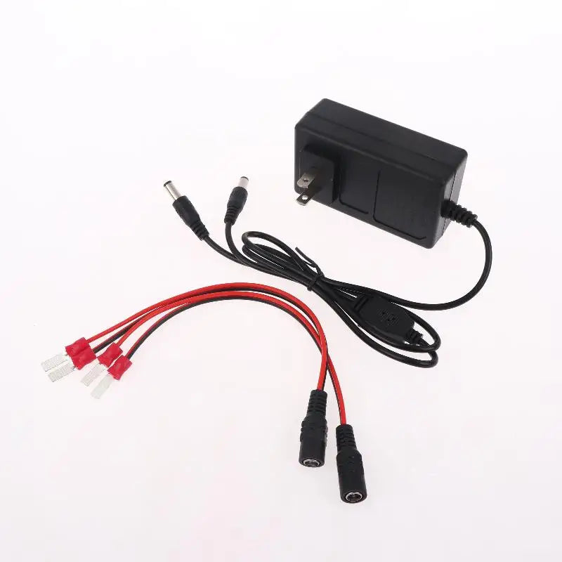 Portable Dual-head Lithium Charger Overload Protection 18 21 24V Heat Qme