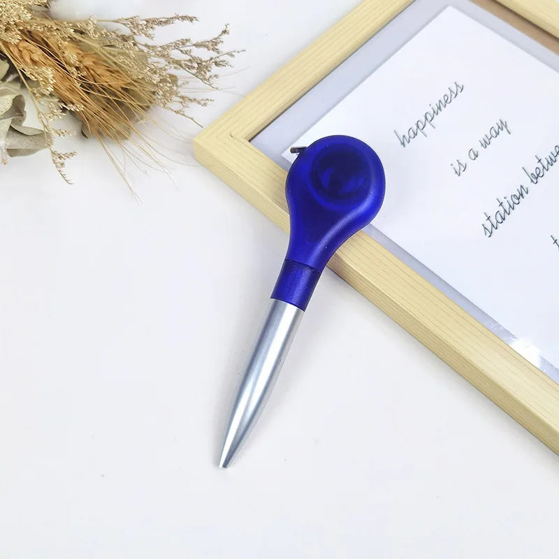 Creative 2-in-1 Ballpoint Pen & Retractable Tape Measure, 0.7 mm Blue Ink for Writing Comfort, Back to School Pens Qme blue