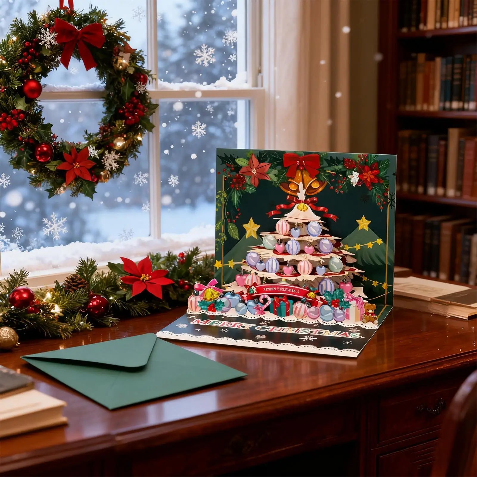Christmas Greeting Cards Creative Giftcards 3D Merry Christmas Giftcards For Friends Women Boys Girls Youth Teens Grandma Qme