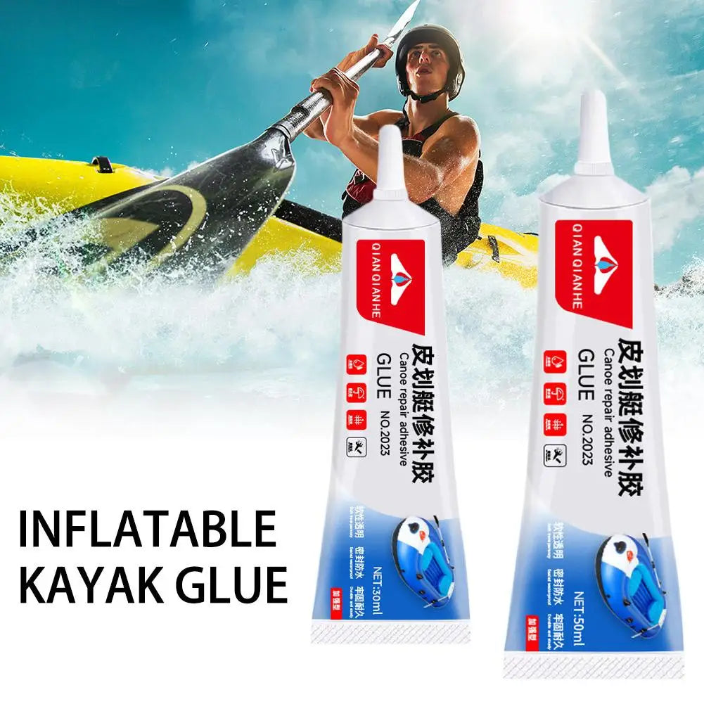 30/50ML PVC Adhesive Inflatable Boat Repair Glue SUP Repair Glue Tubes Inflatable Boat Paddle Board Kayak Tube Repair Glue Qme
