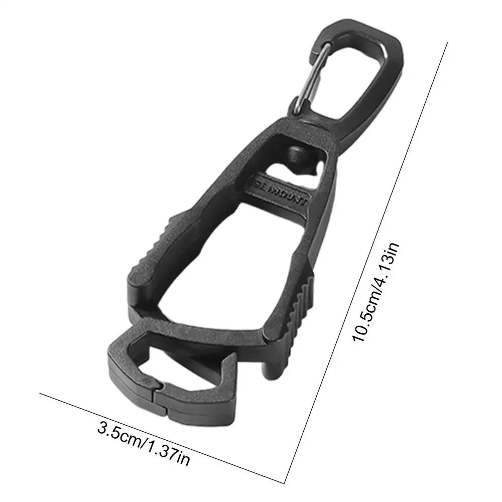 Glove Clips Glove Holder for Work Prevent Loss Free Hands Gloves Keeper Powerful Bite Glove Grabbers Clips Qme Black