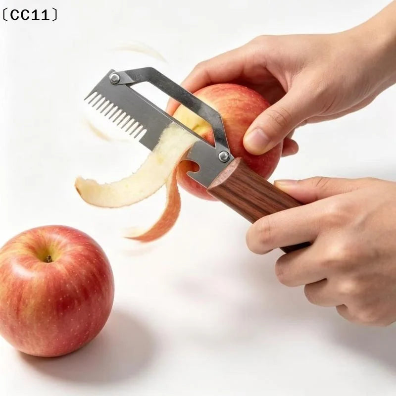 Multifunctional Kitchen Peeler Stainless Steel Scallion Slicer Fruit Qme
