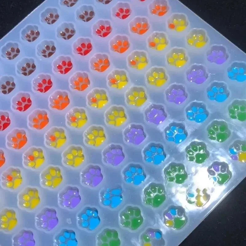 Mini Cat Paw Dropper Mold DIY Decompression Kneading Toy Self-made Qme