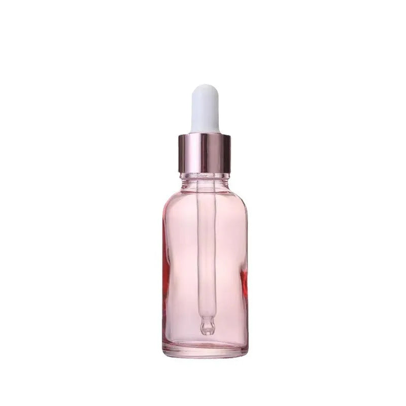 Dropper Bottles Refillable 5- Rose Lid Cosmetic Container Pink Glass Qme Rose Gold 10ML China Mainland|Glass