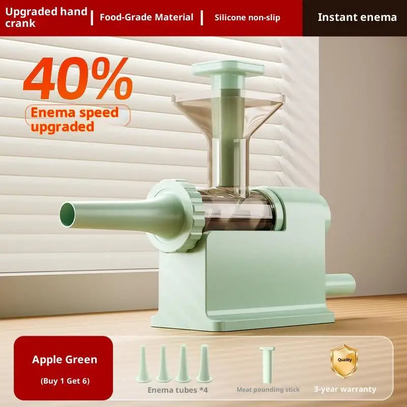 Manual Sausage Stuffer Machine Meat Grinder Filling Maker Tubing Qme Light green