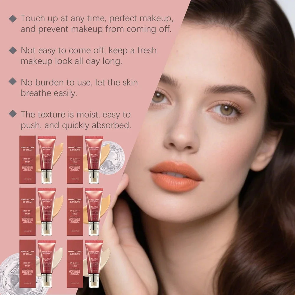 Concealer BB Cream Lightweight Spreadable Texture Quickly Covering Pores And Fine Lines Create A Natural Makeup-free Look Qme