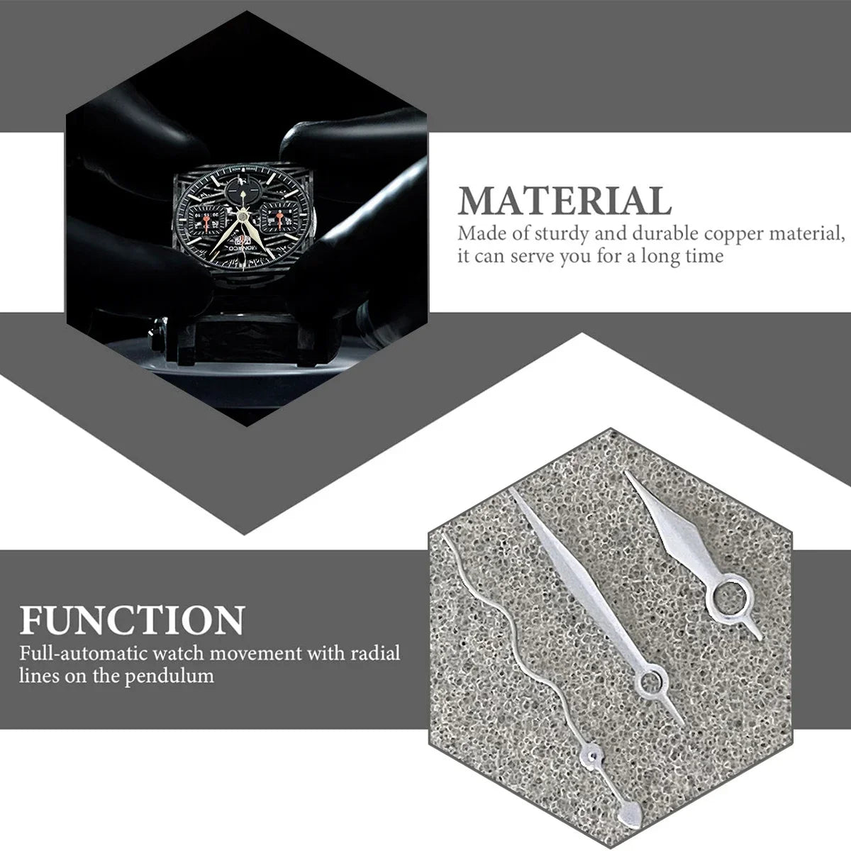 NH35 Hands Curly Ripple Hands Gold Rose Silver No Luminous Watch Needle Suitable For NH35 NH36 4R 7S Movement Qme