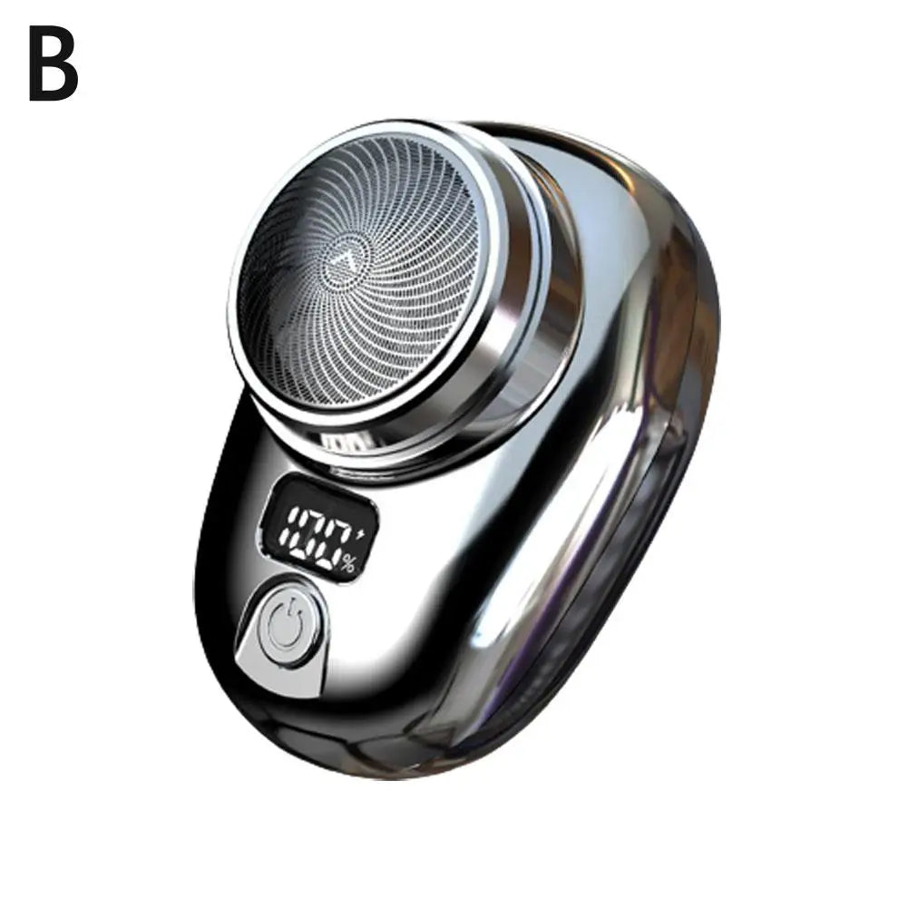 Mini Electric Razor Shaver for Men Vehicle Mounted Shave with Digital Display Cordless Travel Pocket Shaver Face Beard Trimmer Qme B China