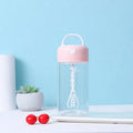 Self Stirring Coffee Cup Lid Automatic Fitness Sports Protein Powder Qme pink