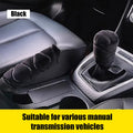 2-piece Car Gear Lever Plush Handbrake General Motors Interior Qme black