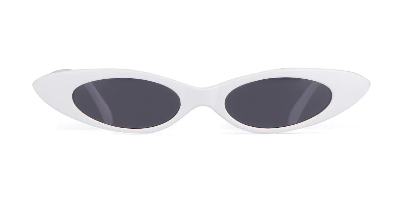 2022 Skinny Narrow Cat Eye Sunglasses Women Vintage Small RED Pink Drop Frame Retro Tiny Oval Sun Glasses Shades Qme 8 Other