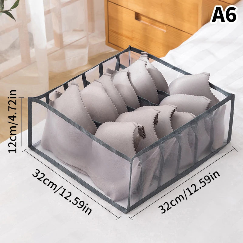 Wardrobe Clothes Organizer Drawers Separator Boxes Underwear Bra Qme A6