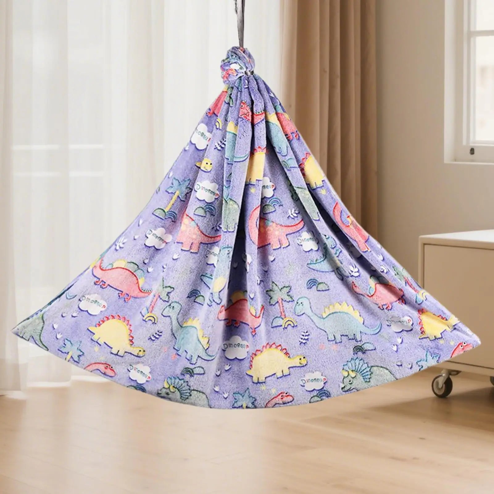 Kids Sensory Swing Luminous Hammock Comfortable Swivel Children Pod Qme