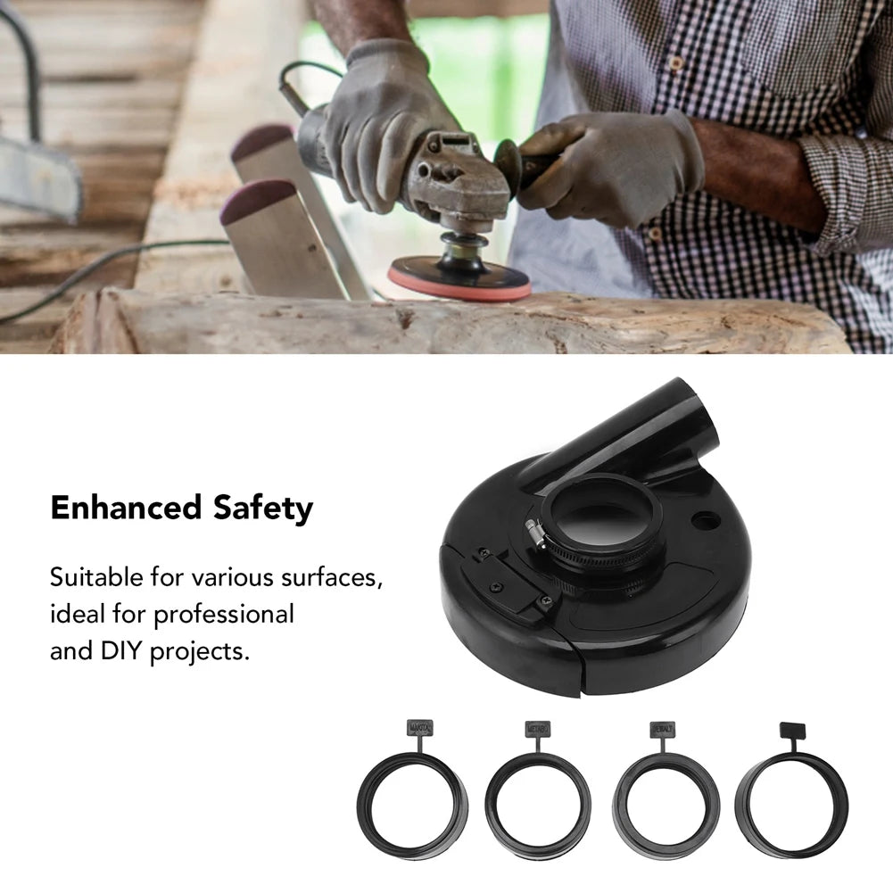 A02F-Angle Grinder Dust Cover For 7In Grinder Elastic Rubber Dust Shroud Guard Qme