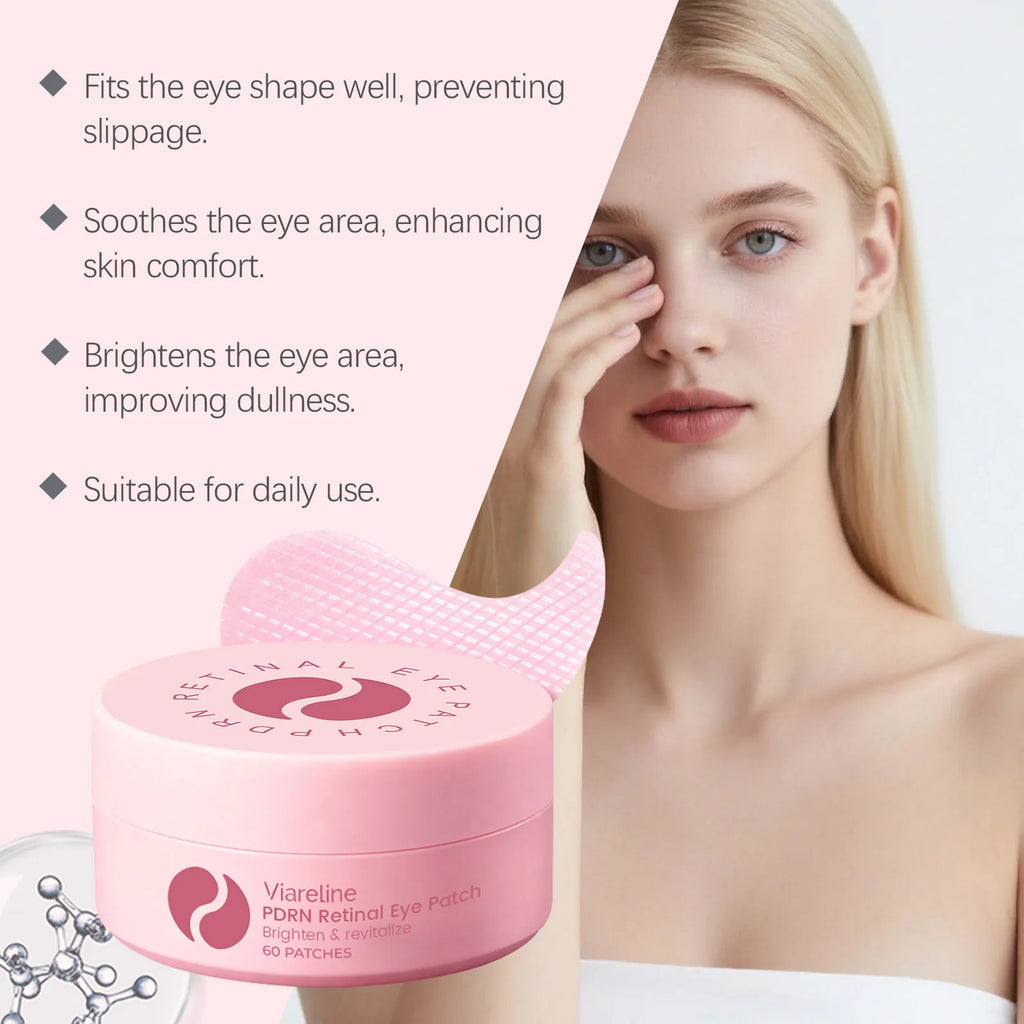 Brightening Revitalizing Eye Patch with Retinol Hydrogel Gel Eye Mask for Dark Circles Puffiness Hydrating Nourishing Under Eye Qme