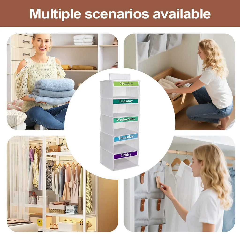 Clothes Organizer Kids Five-tiered Clothing Storage Organization Qme
