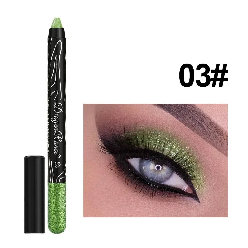 Waterproof Pearlescent Eyeshadow Eyeliner Pencil Lasting Glitter Matte Nude Eye Shadow Makeup Pigment Silkworm Eyeshadow Pen Qme 03