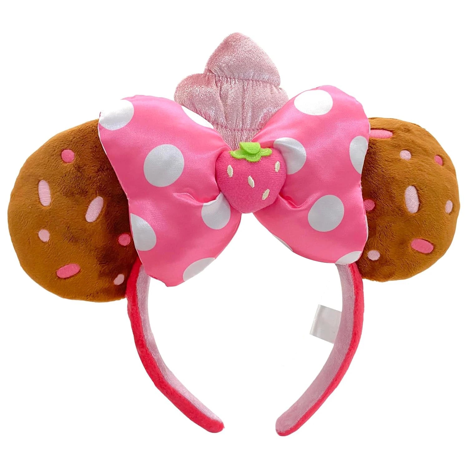 Mouse Ears Headbands Strawberry Bow birthday Princess Party Decoration Cosplay Hair Accessories Hairband for girl Women Adult Qme Headband 1