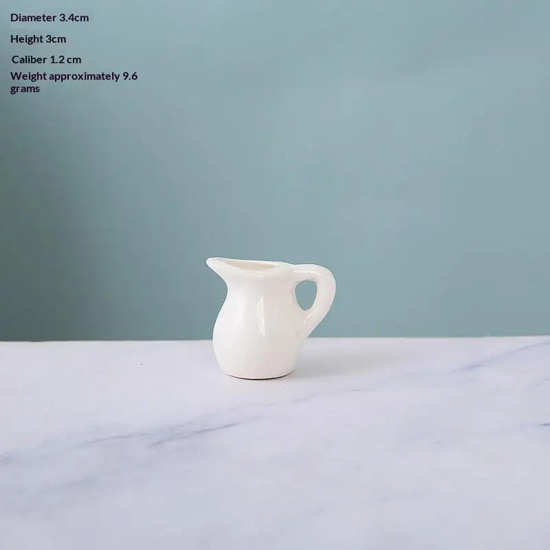 1Pcs Creative DIY Magnetic Flower Arrangement Decorative Object For Home Kitchen Decoration Mini Ceramics Vase Fridge Magnet Qme A6
