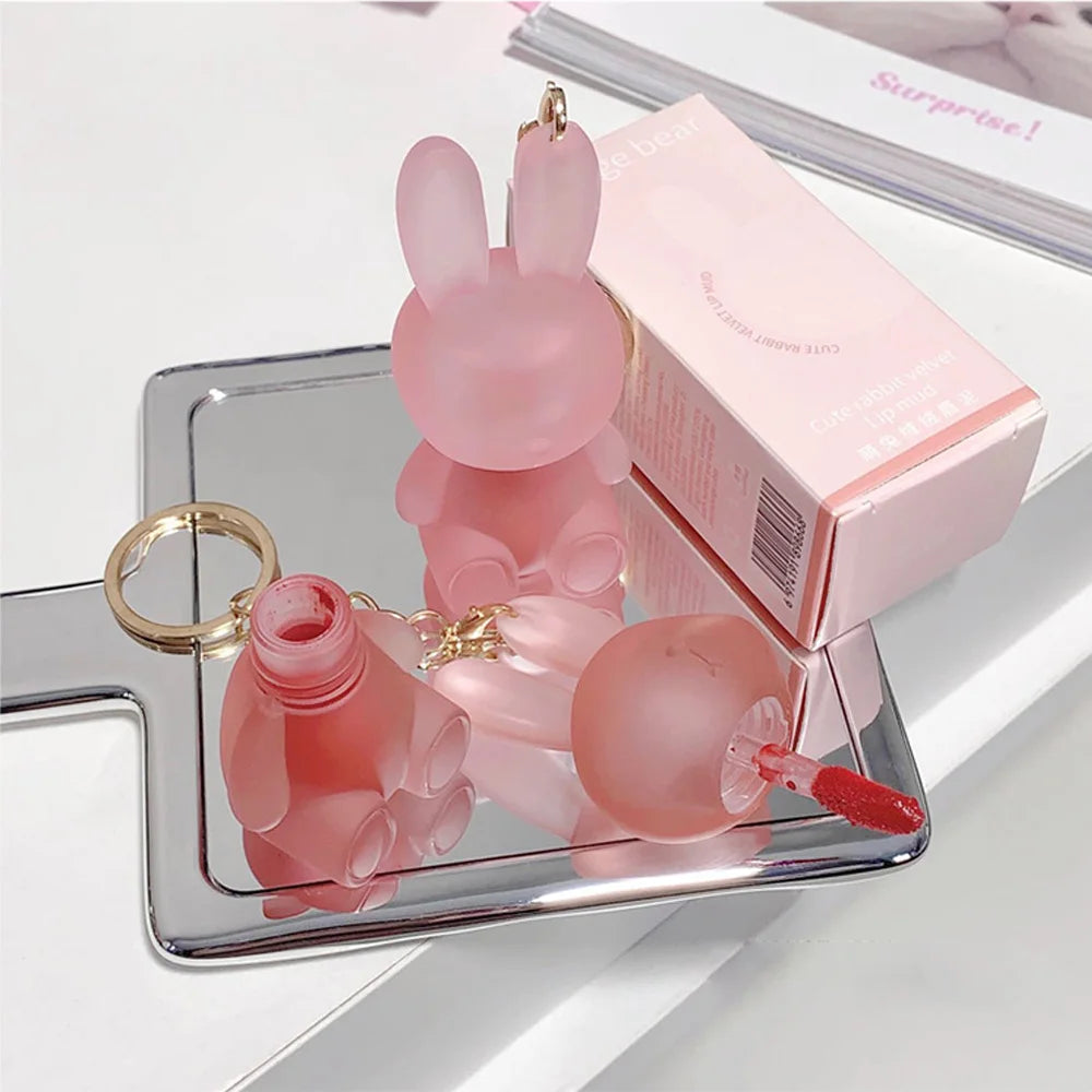 Gege Bear Rabbit Lip Glaze Matte Velvet Clay Long-lasting Non-drying Qme