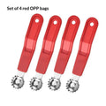 1 Cherry Pitter Tool Stainless Steel Head Non Slip Handle Home Qme Red 4PCS