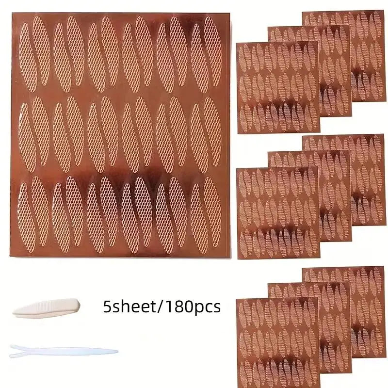 Lace Mesh Teardrop Eyelid Paste Invisible Double Fold Shadow Tape Qme