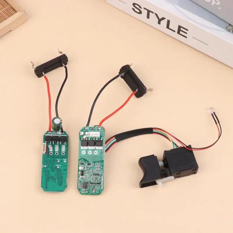16.8V Lithium Drill Control Board + Switch Assembly 18V Brushless Drill Circuit Board Switch 07115. Qme