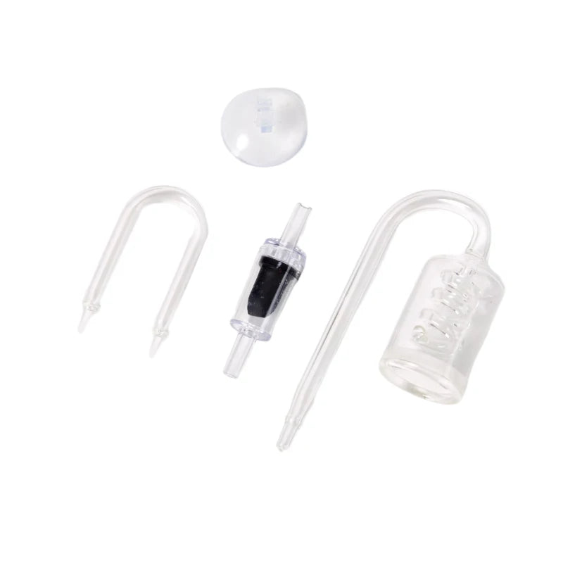 Reactor Solenoid Regulator Moss CO2 Atomizer Aquarium Diffuser Glass Qme