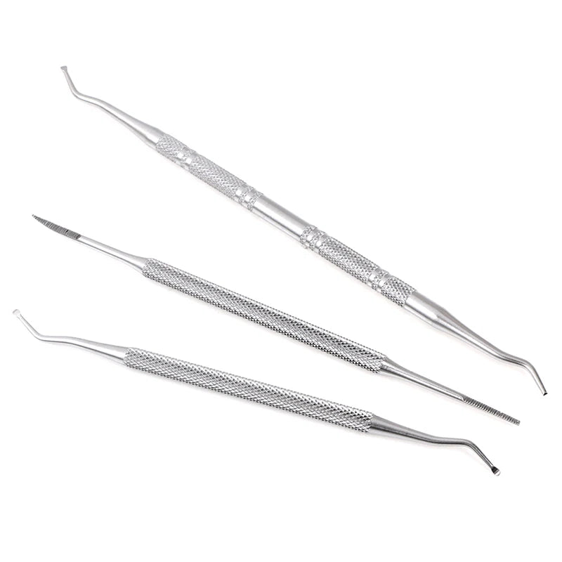 Double-ended Toe Nail Care Tool Ingrown Toenail Hook Lifter Filing Qme