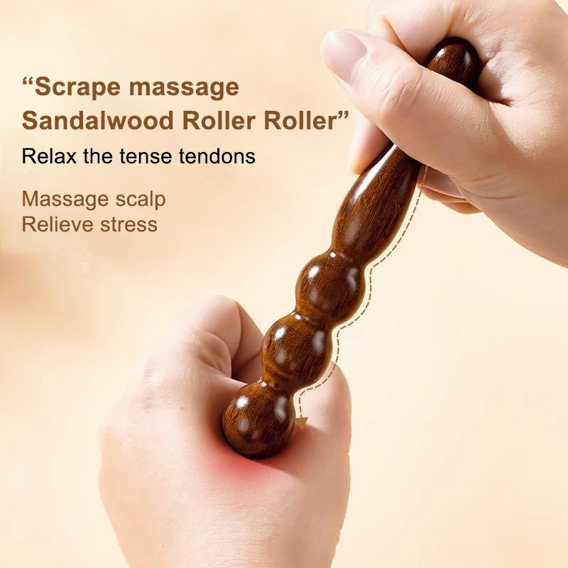 Wood Acupoint Massage Stick Tool Foot Full Body Relaxing Deep Tissue Qme