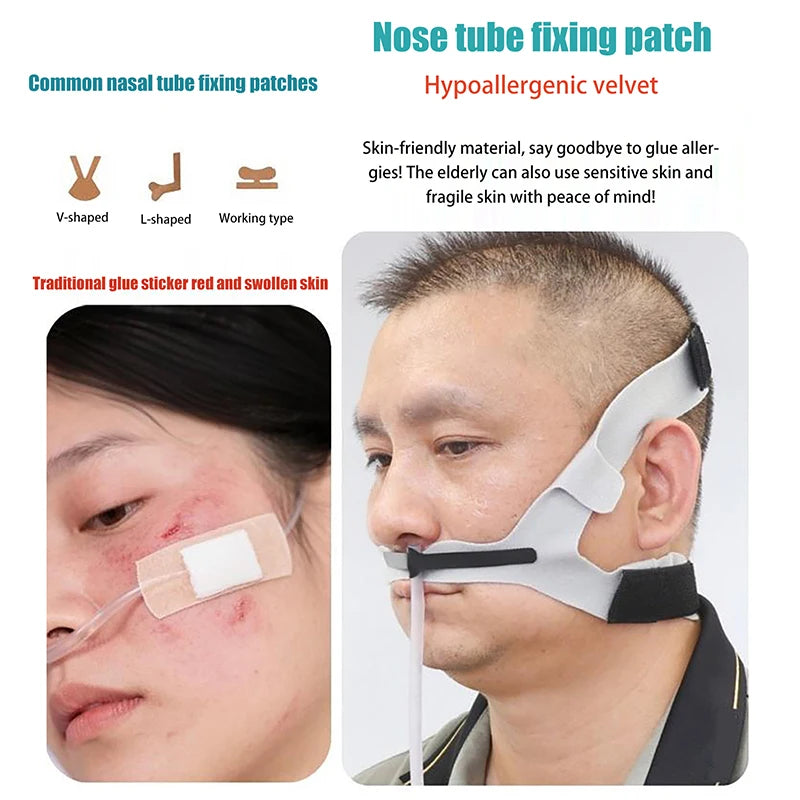 Oxygen Nasal Cannula Headband Comfort Hypoallergenic Ear Tubing Qme