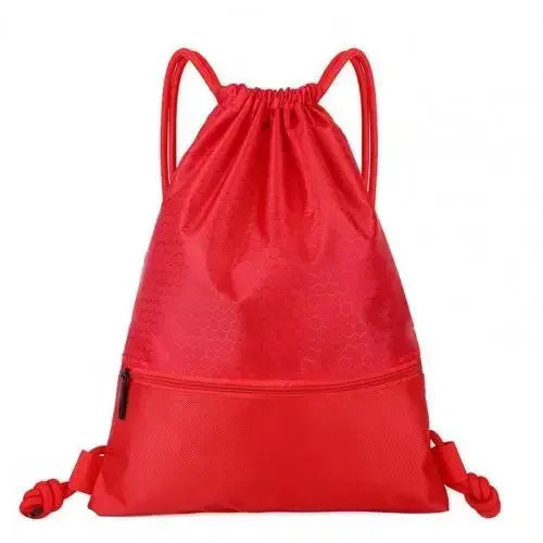 Outdoor Sports Waterproof Backpack Portable Folding Bag Student Qme Red