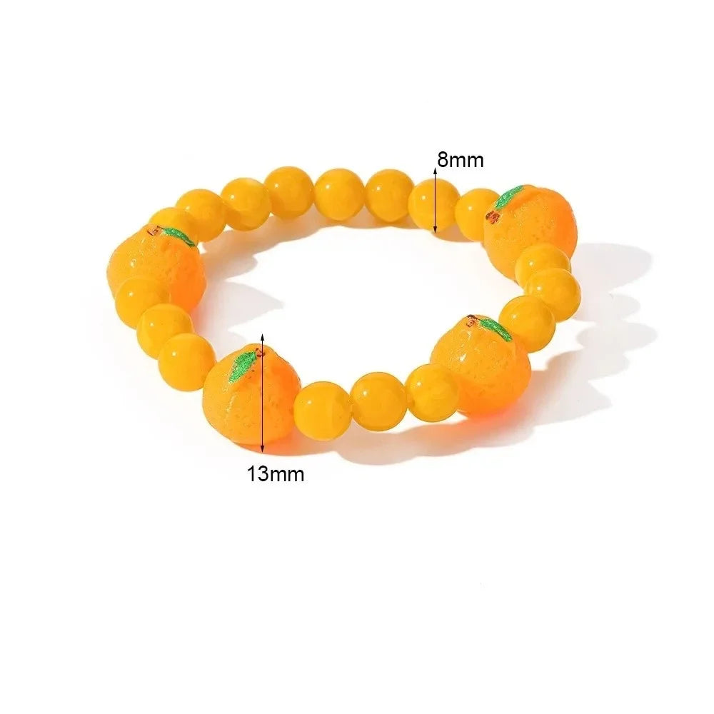 Simple Layered Beads Fruit Necklace Stackable Blueberries Multi Layer