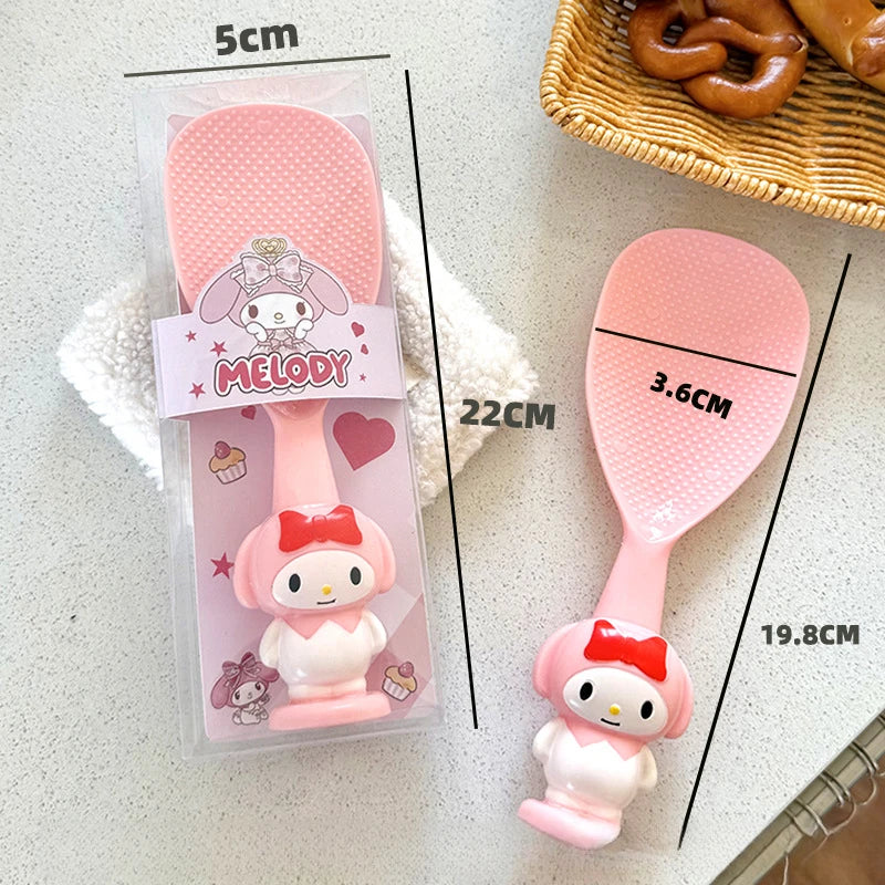 Kuroomi Creative Cartoon Household Spoon Plastic PP Non-Stick Rice Spoon That Stands Upright Qme 2