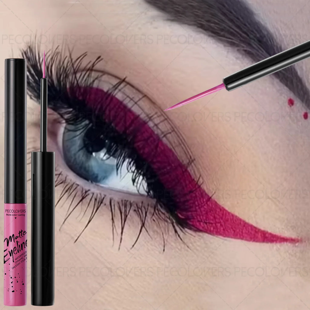 Multiple Colors Matte Liquid Eyeshadow Eye Liner Shiny Highlight Qme