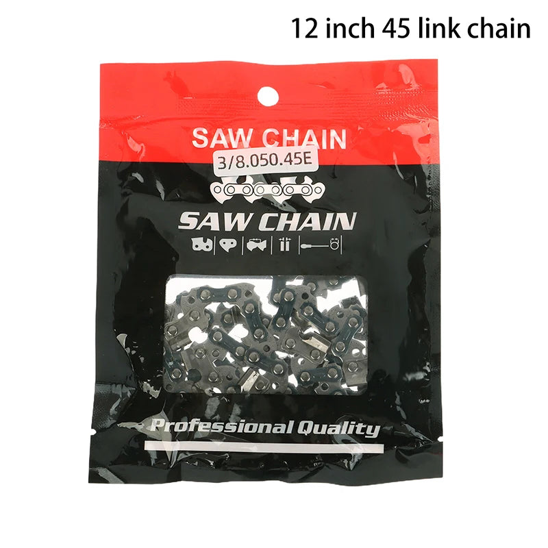 4/6/8/12/14/16 Inch Metal Chainsaw Chain Spare Parts Link Chainsaw Saw Chain Blade For Electric Saw Accessories Wood Cutting. Qme 12inch 45link chain