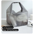 A Waterproof Storage Bag, Fitness Clothing Swimming Bathroom Large Capacity Drawstring, Men's And Women's Outdoor Toiletries Bag Qme Grey large