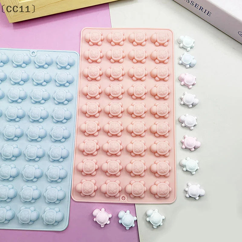 CC11Mini Turtle Silicone Mold Chocolate 36-Cavity Sea Candy Molds Qme